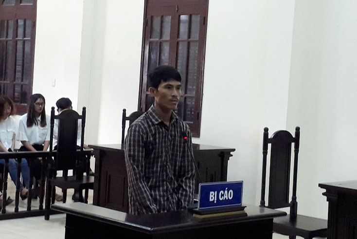 Bị cáo Nguyễn Thọ Hòa trong phiên tòa phúc thẩm
