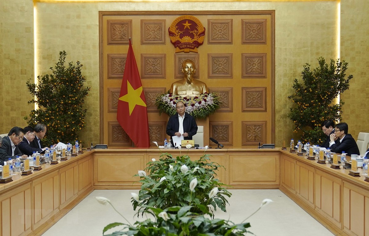 Thủ tướng Nguyễn Xuân Phúc, Trưởng Tiểu ban kinh tế-Xã hội phát biểu. (Ảnh: Thống Nhất/TTXVN)