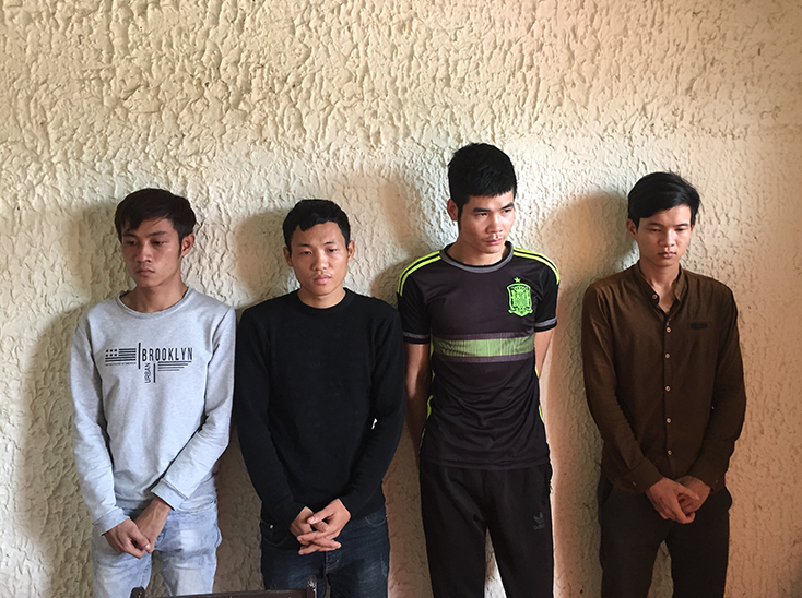 Nhóm đối tượng trộm tài sản gồm Trần Minh Vương, Đoàn Vĩnh Huy, Nguyễn Đức Hạnh và Nguyễn Đức Duẫn.