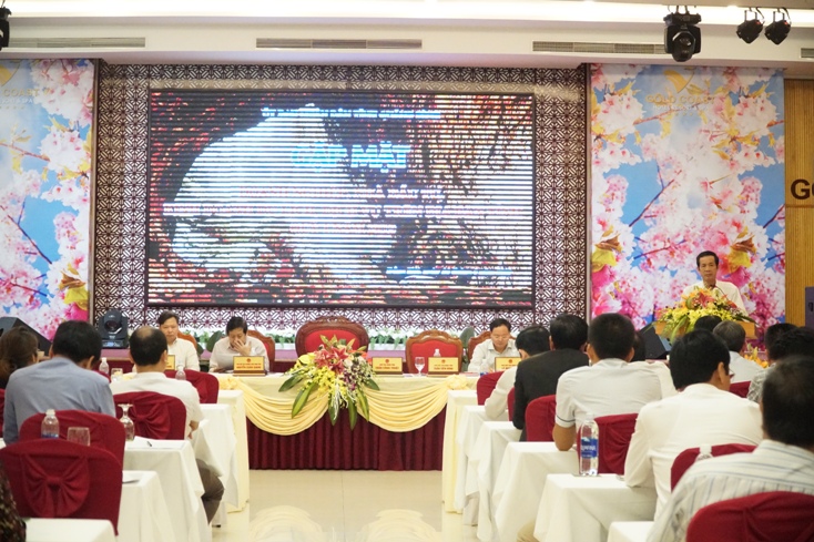 Đồng chí Trần Công Thuật, Phó Bí thư Thường trực Tỉnh ủy, Chủ tịch UBND tỉnh, Trưởng Đoàn ĐBQH tỉnh kết luận hội nghị.