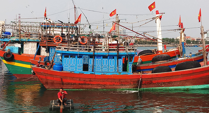 Nghiệp đoàn nghề cá Hải Thành và Bảo Ninh ra đời đã hỗ trợ, đồng hành cùng ngư dân vươn khơi, bám biển.