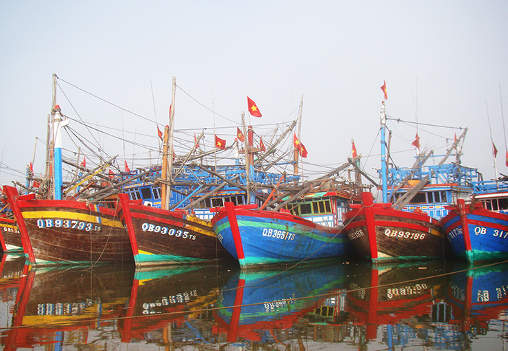 Quảng Bình có đội tàu khai thác thủy sản vùng biển xa 1.436 chiếc.