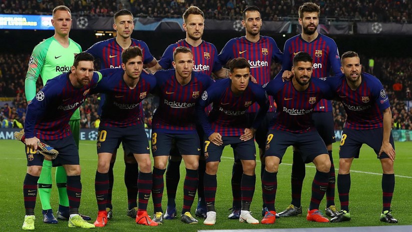  Các cầu thủ Barcelona. (Nguồn: Getty Images)