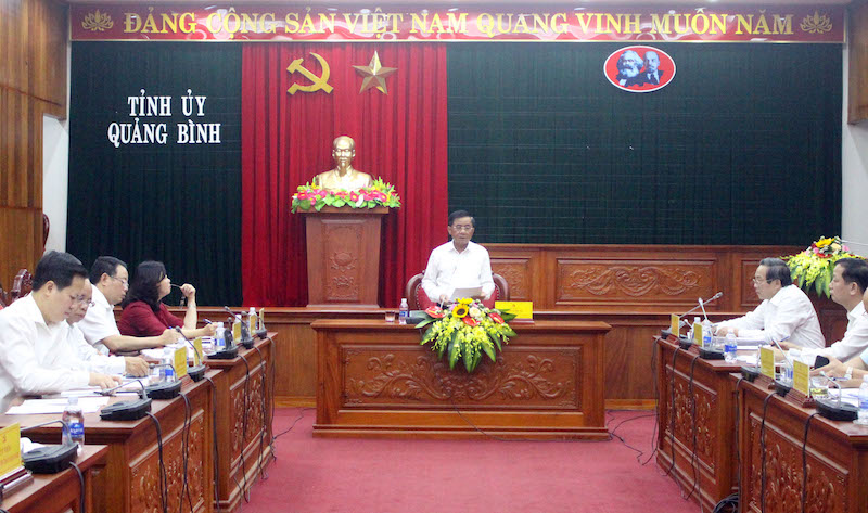 Đồng chí Trần Cẩm Tú phát biểu kết luận tại buổi làm việc