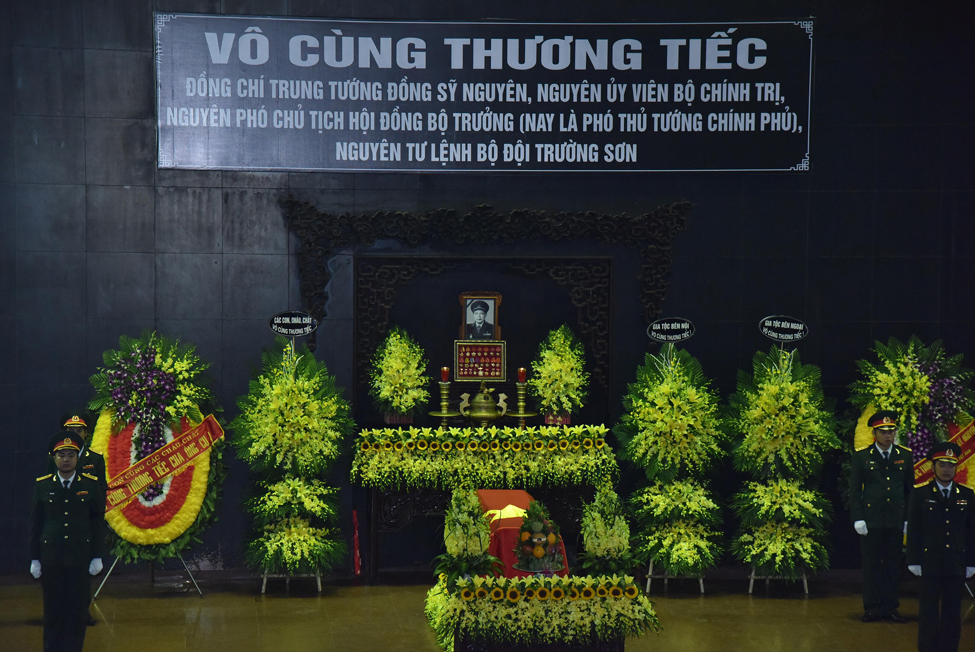 Tổ chức Lễ tang đồng chí Đồng Sỹ Nguyên theo nghi thức Lễ tang cấp Nhà nước. Ảnh VGP