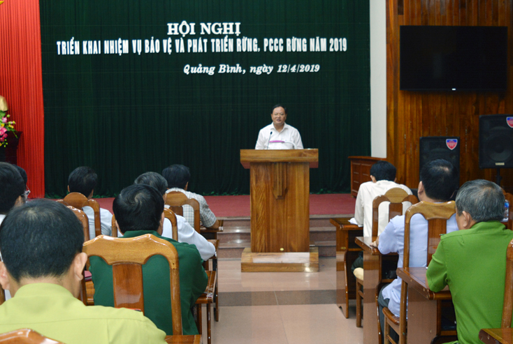 Đồng chí Lê Minh Ngân, Phó Chủ tịch UBND tỉnh kết luận hội nghị.