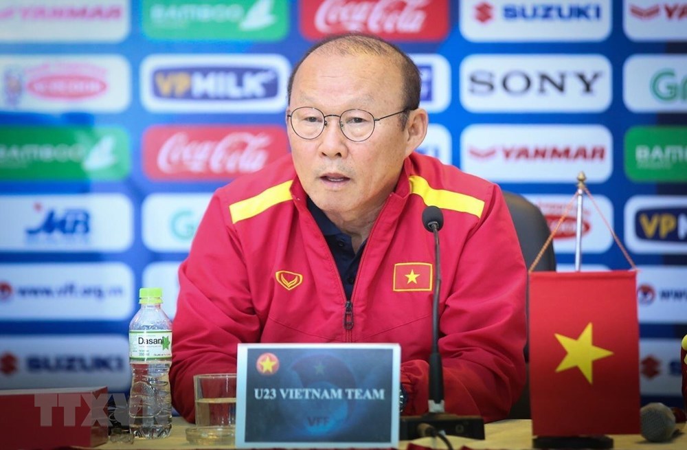   HLV trưởng đội tuyển U23 Việt Nam Park Hang-seo. (Ảnh: Trọng Đạt/TTXVN)