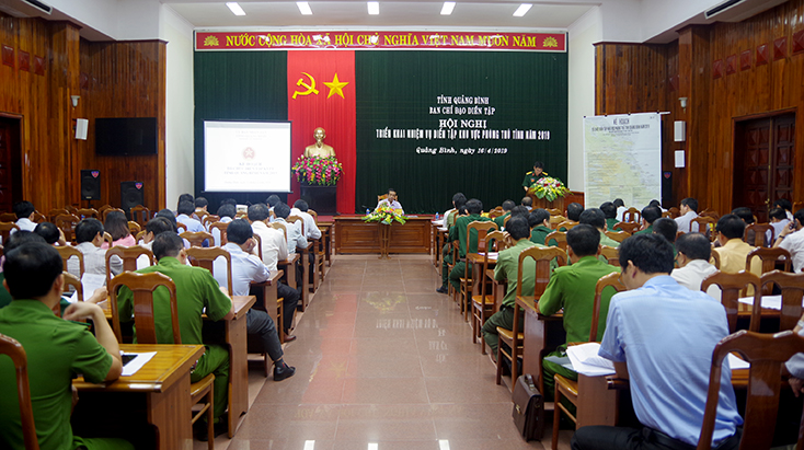 Hội nghị triển khai nhiệm vụ diễn tập khu vực phòng thủ tỉnh năm 2019.