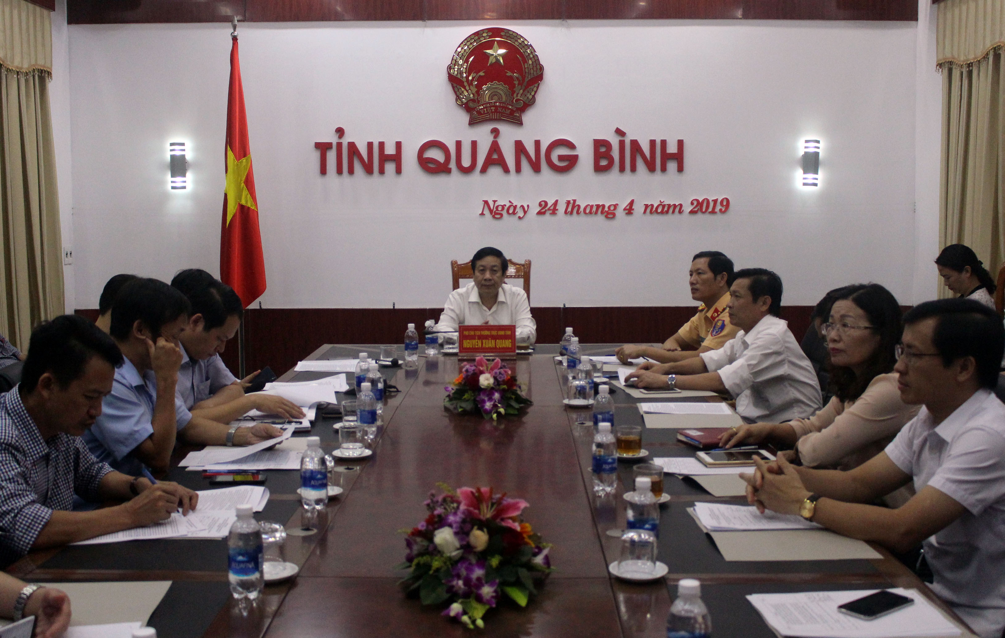 Toàn cảnh hội nghị đầu cầu tỉnh Quảng Bình