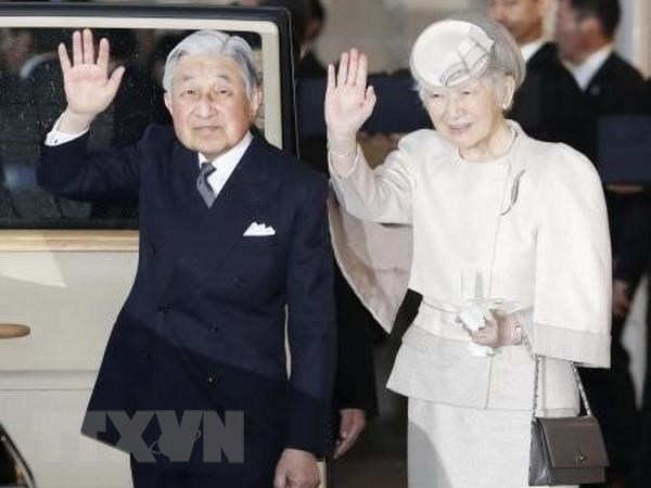 Nhat hoang Akihito - Vi hoang de cua nhan dan va cua tinh huu nghi hinh anh 2Nhật hoàng Akihito (trái) và Hoàng hậu Michiko (phải). (Ảnh: Kyodo/TTXVN)