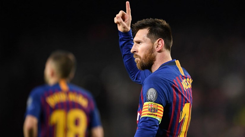   Messi lập cú đúp vào lưới Liverpool. (Nguồn: Getty Images)