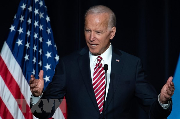 Ảnh tư liệu: cựu Phó Tổng thống Mỹ Joe Biden phát biểu tại Dover, Mỹ, ngày 16-3. (Nguồn: AFP/TTXVN)