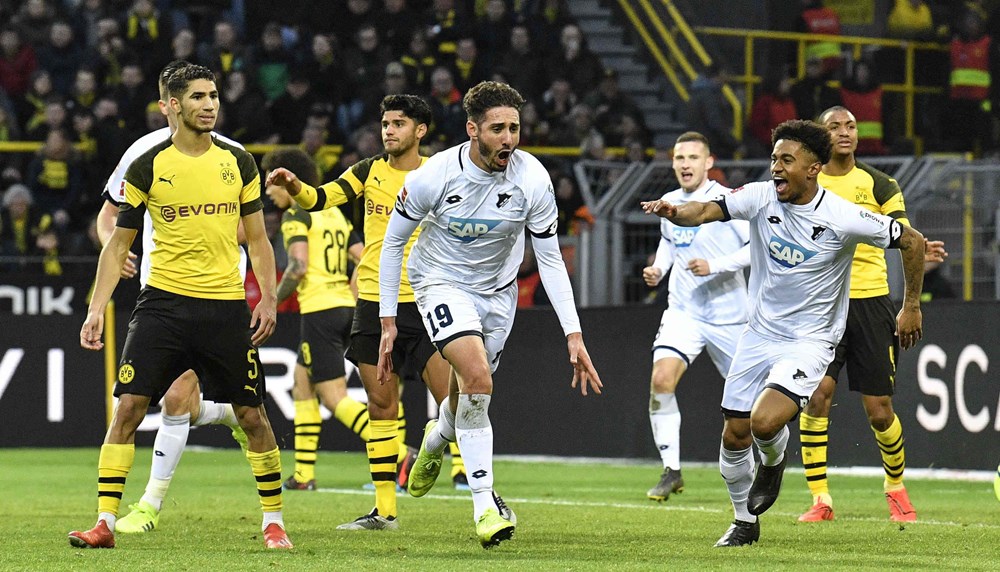   Dortmund để cho TSG Hoffenheim cầm hòa khi đã dẫn trước 3-0. (Nguồn: rp-online.de)