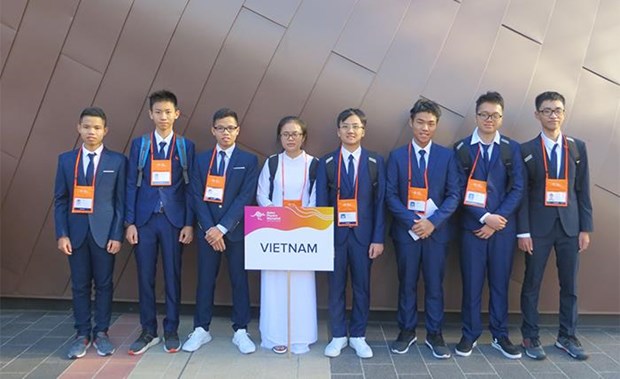Đội tuyển học sinh Việt Nam tham dự kỳ thi Olympic Vật lý châu Á 2019.