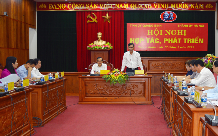 Đồng chí Trần Thắng, Phó Bí thư Thường trực Tỉnh ủy kết luận tại buổi làm việc.
