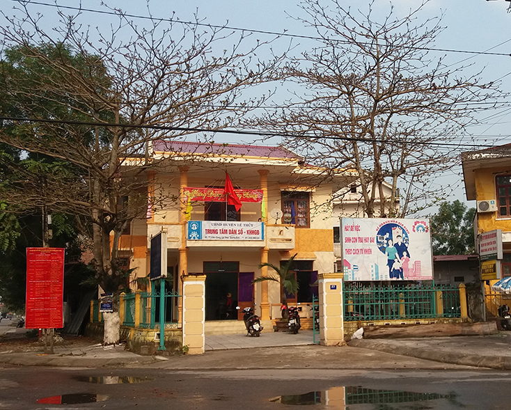 Trung tâm Trung tâm Dân số-Kế hoạch hóa gia đình huyện Lệ Thủy, nơi phát hiện nhiều cán bộ dùng chứng chỉ giả