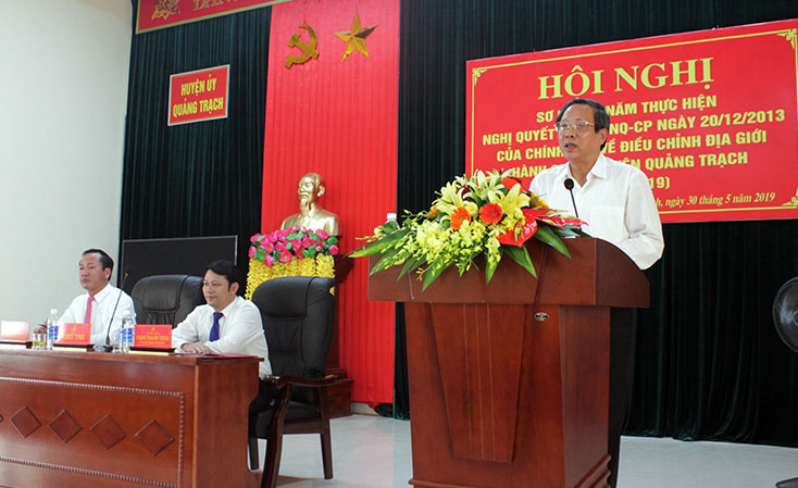 Đồng chí Hoàng Đăng Quang, Bí thư Tỉnh ủy phát biểu chỉ đạo tại hội nghị
