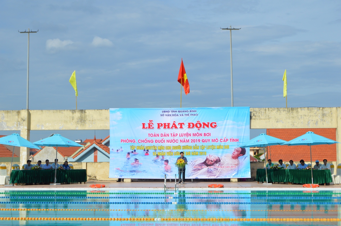 Lễ phát động toàn dân luyện tập môn bơi, phòng chống đuối nước năm 2019.