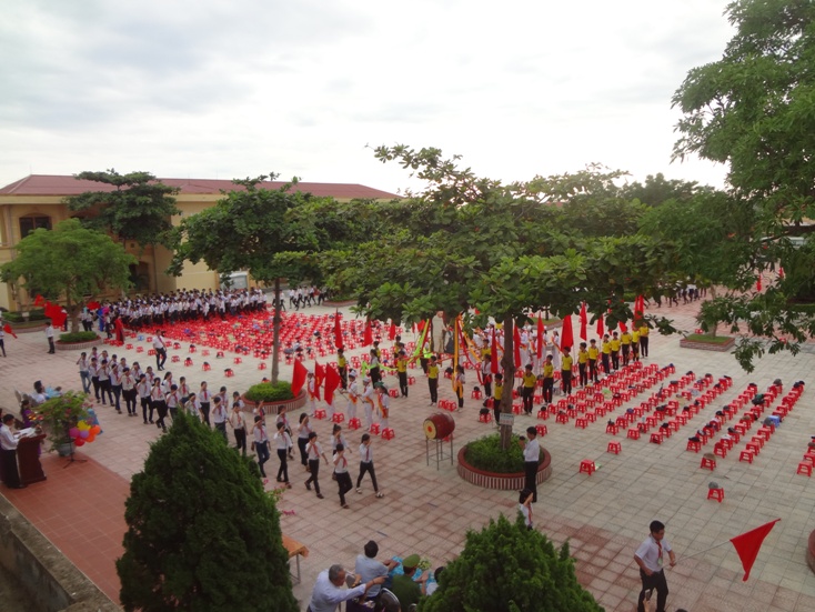 Lễ khai giảng năm học mới 2018-2019 tại Trường THCS Quách Xuân Kỳ.