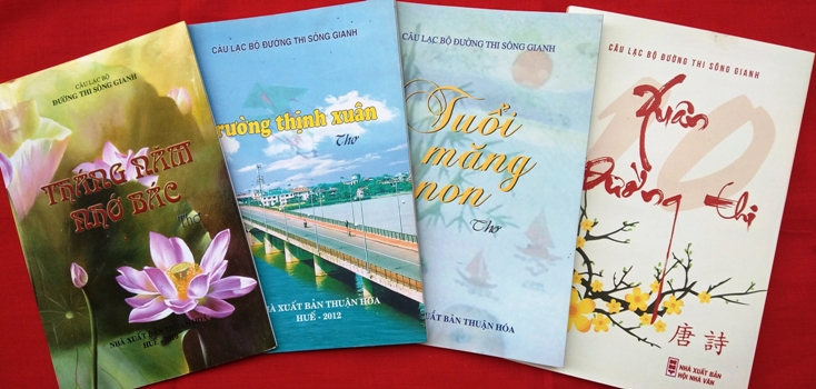 Những tập thơ CLB Đường thi Sông Gianh đã xuất bản.