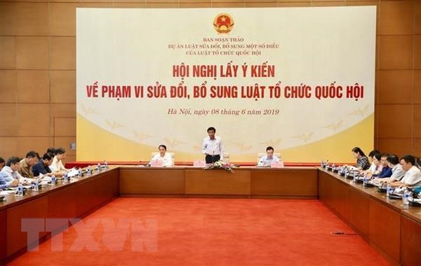 Tổng Thư ký, Chủ nhiệm Văn phòng Quốc hội Nguyễn Hạnh Phúc phát biểu khai mạc hội nghị. (Ảnh: Dương Giang/TTXVN)