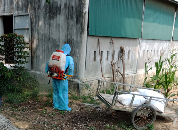 Các địa phương trên địa bàn huyện Bố Trạch tăng cường triển khai khử trùng trên diện rộng