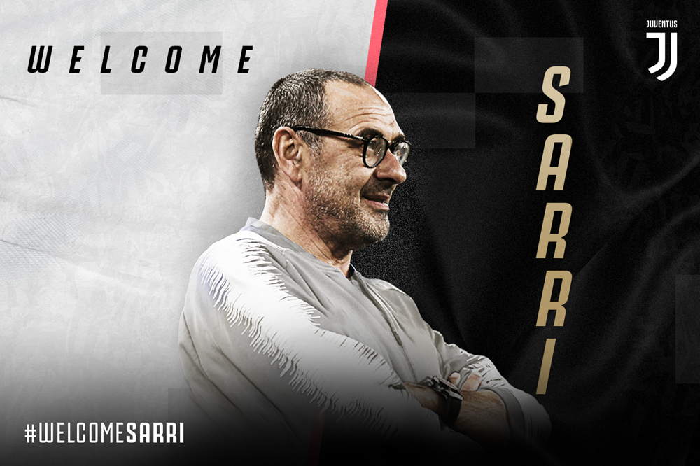 Maurizio Sarri đã chính thức trở thành huấn luyện viên trưởng của Juventus. (Ảnh: Juventus)