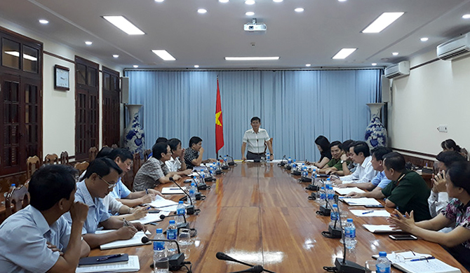 Đồng chí Trần Tiến Dũng, Phó Chủ tịch UBND tỉnh phát biểu chỉ đạo tại cuộc họp.