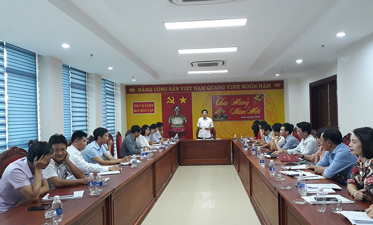Đồng chí Nguyễn Công Huấn phát biểu chỉ đạo hội nghị