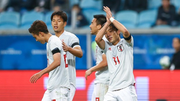Tuyển Nhật Bản phần lớn là cầu thủ U23. (Nguồn: AP)