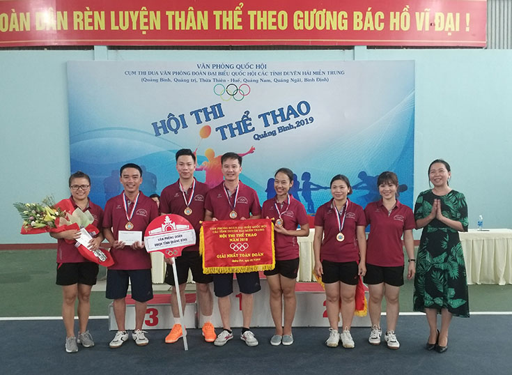  Văn phòng Đoàn ĐBQH tỉnh Quảng Bình giành giải nhất toàn đoàn