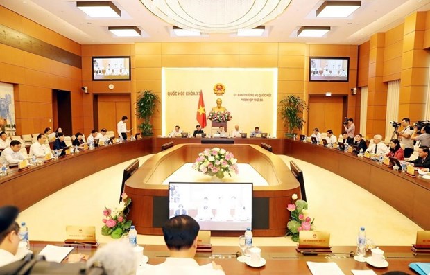 Một phiên họp của Ủy ban Thường vụ Quốc hội. (Nguồn: TTXVN)