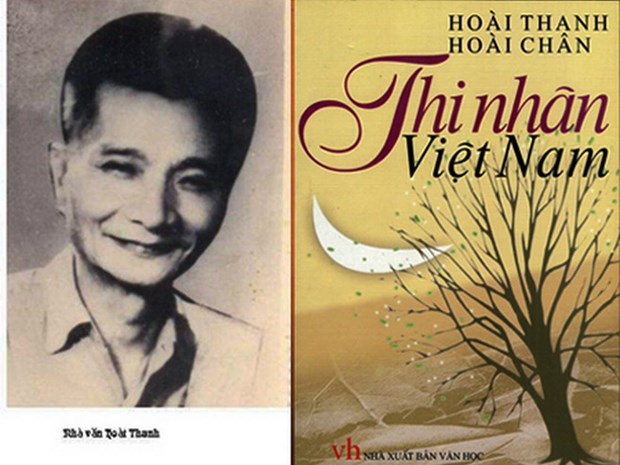 Nhà văn Hoài Thanh và tác phẩm Thi nhân Việt Nam của ông. (Nguồn: Nhà xuất bản văn học)