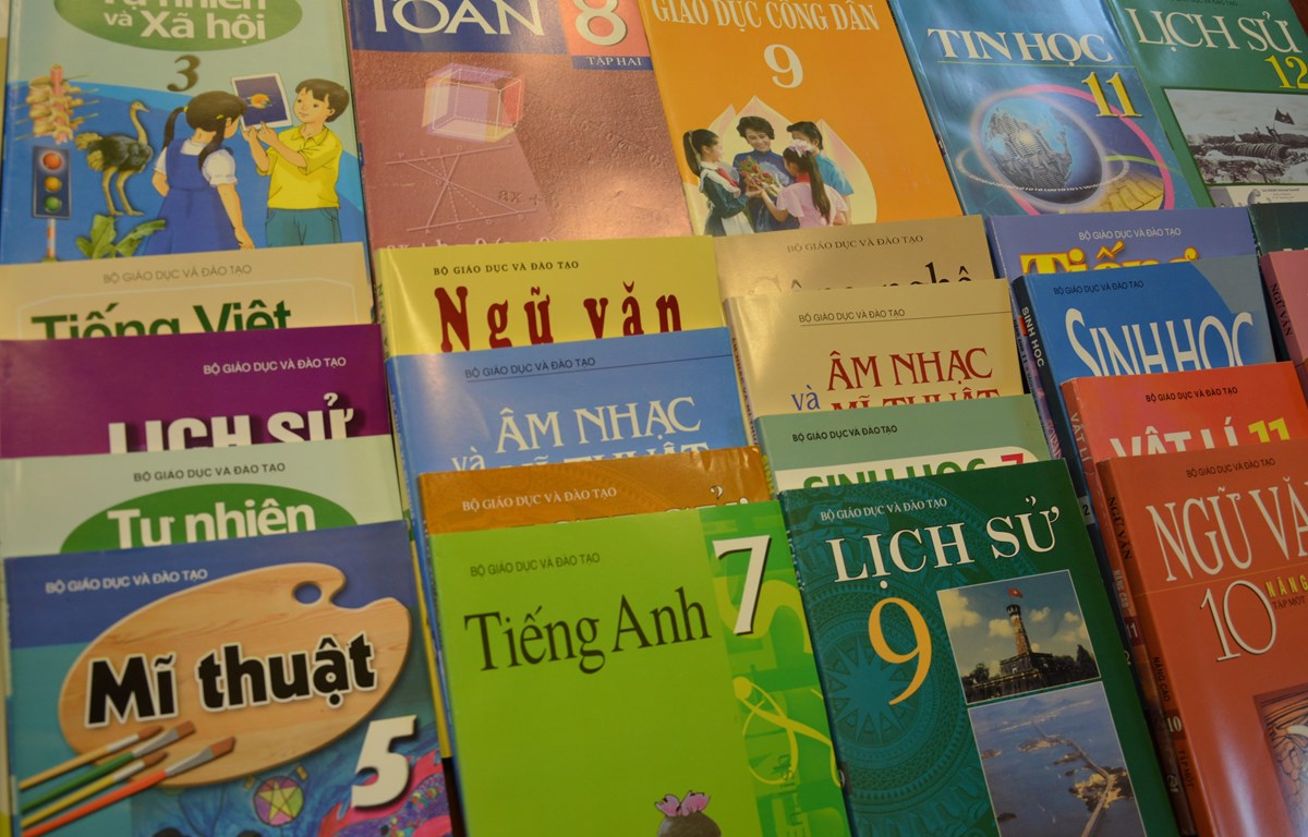 Sẽ có 110 triệu bản sách giáo khoa phục vụ năm học mới. (Ảnh: PV/Vietnam+)