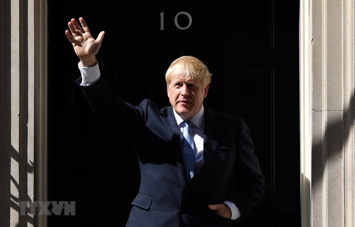 Tân Thủ tướng Anh Boris Johnson tại số 10 phố Downing ở thủ đô London ngày 24-7-2019. (Nguồn: AFP/ TTXVN)