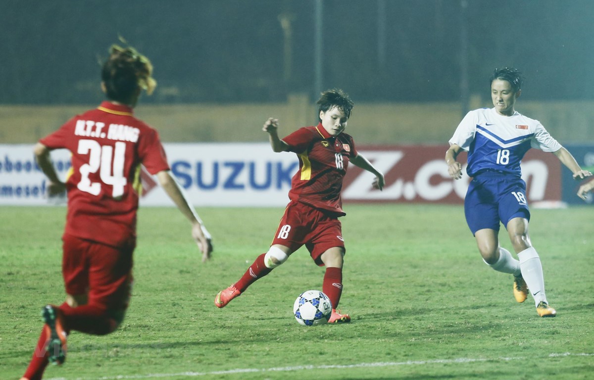 Đội tuyển nữ Việt Nam có cơ hội lớn giành vé dự World Cup nữ trong tương lai sau khi giải đấu nâng lên thành 32 đội tham dự. (Ảnh: Nguyên An)
