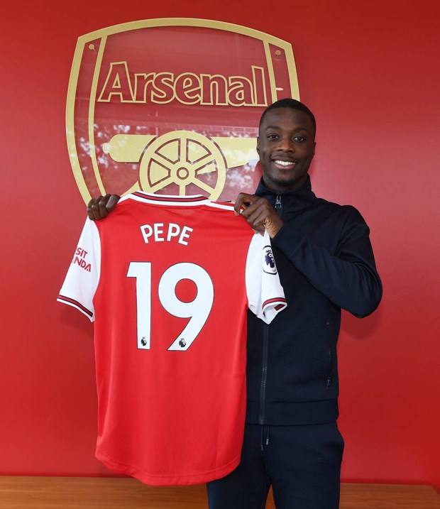 Pepe mang áo số 19 tại Arsenal. (Nguồn: Arsenal.com)