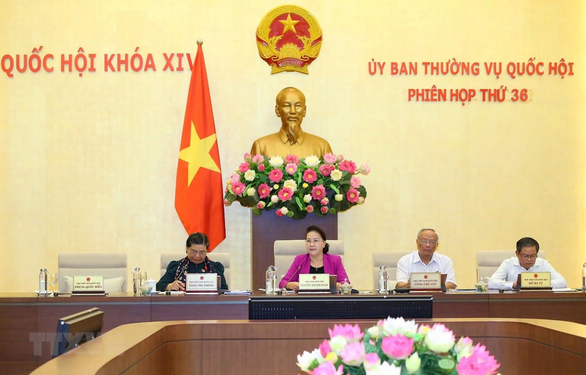 Chủ tịch Quốc hội Nguyễn Thị Kim Ngân phát biểu ý kiến. (Ảnh: Doãn Tấn-TTXVN)