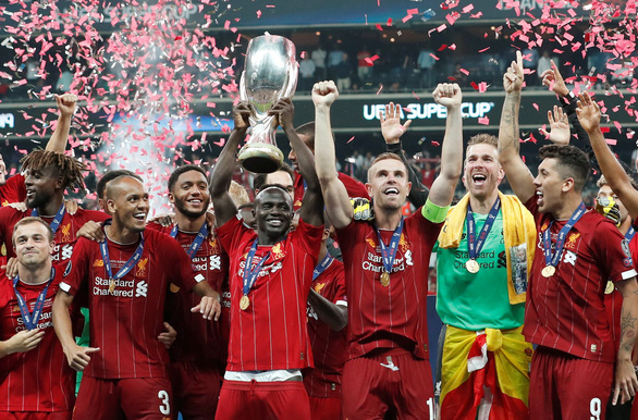 Liverpool và danh hiệu Siêu cúp châu Âu 2019 - Ảnh: REUTERS