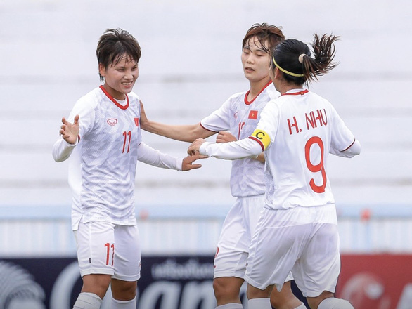 Các cô gái Việt Nam đã tiếp tục có niềm vui chiến thắng - Ảnh: AFC