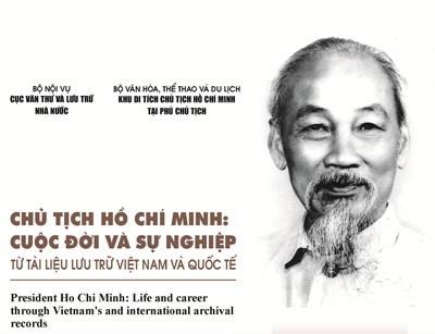 Cuốn sách 'Chủ tịch Hồ Chí Minh: Cuộc đời và sự nghiệp từ tài liệu lưu trữ Việt Nam và quốc tế' được viết bằng 4 thứ tiếng (Việt, Anh, Pháp và Nga).(Nguồn: mic.gov.vn)