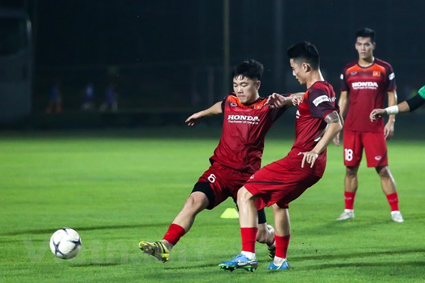  Đội tuyển Việt Nam quyết tâm đánh bại Thái Lan ngay chính trên sân đối phương ở trận đấu thuộc vòng loại World Cup 2022 ngày 5-9 tới. (Ảnh: Nguyên An)