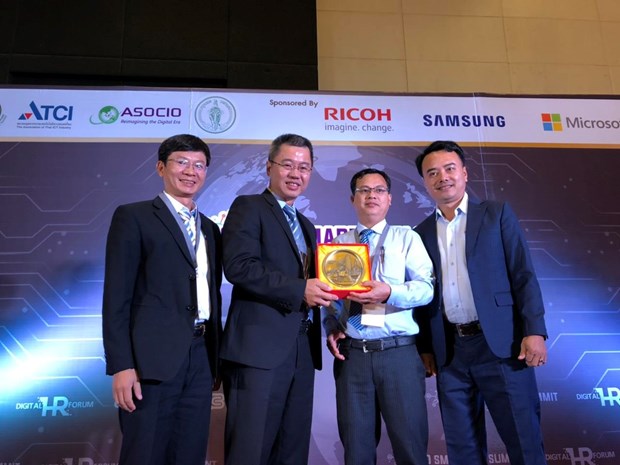 Thành phố Đà Nẵng được trao giải ASOCIO Smart City trong năm 2019. (Ảnh: VINASA)