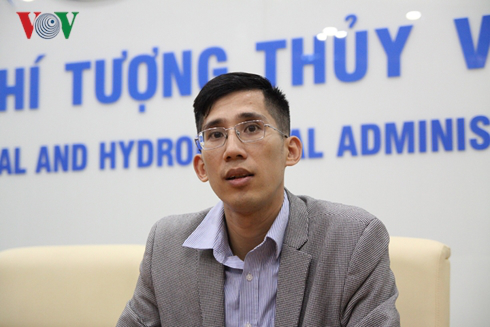 Ông Trần Quang Năng (Trưởng phòng Dự báo Thời tiết Trung tâm Dự báo KTTV Quốc gia)