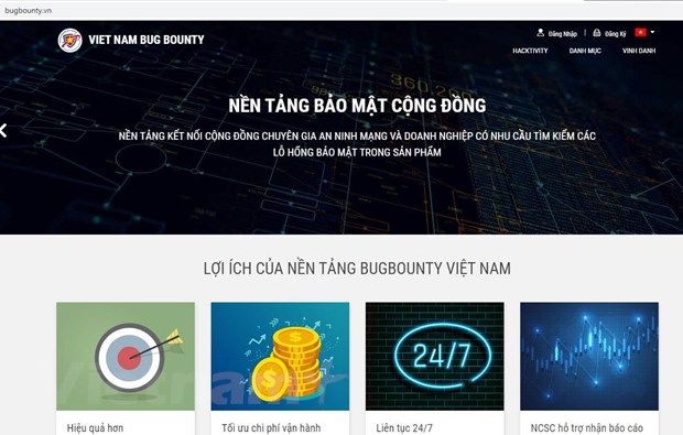 Vietnam Bug Bounty sẽ là nơi kết nối cộng đồng hacker mũ trắng ở Việt Nam. (Ảnh chụp màn hình: Vietnam+)