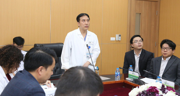  PGĐ Bệnh viện Việt Đức Trịnh Hồng Sơn phát biểu tại hội thảo - Ảnh: L.ANH