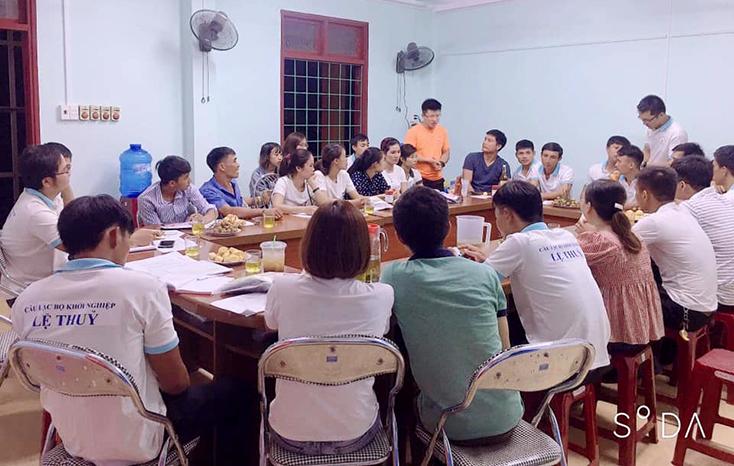 Thông qua mạng xã hội, các hoạt động của CLB Khởi nghiệp thanh niên Lệ Thủy được cập nhật liên tục đến các thành viên.