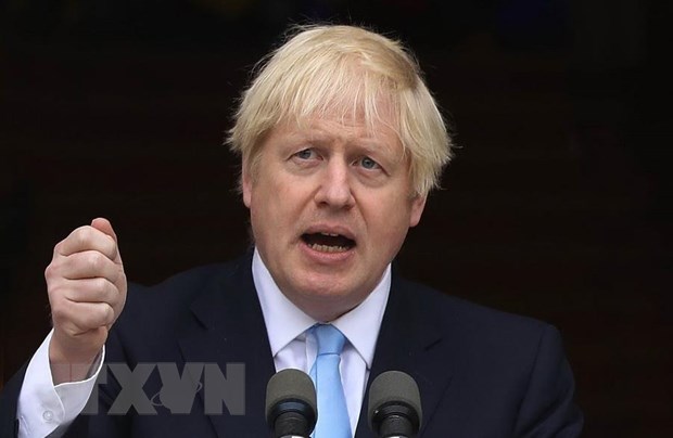 Thủ tướng Anh Boris Johnso phát biểu tại cuộc họp báo ở Dublin, Ireland ngày 9-9-2019. (Nguồn: AFP/TTXVN)