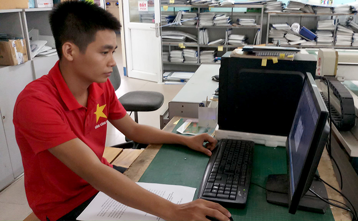 Trong 5 năm làm việc tại Công ty TNHH S&D Quảng Bình, với vị trí nhân viên IE, anh Hà Công Bội đã có hơn 15 sáng kiến.