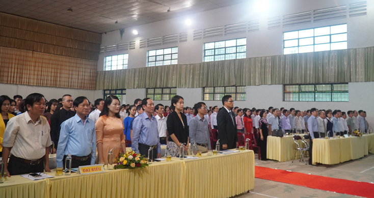 Các đại biểu tham dự lễ khai giảng năm học 2019-2020.